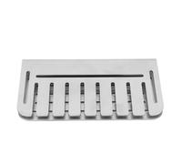 plplaaoo Bloqueur de Porte de Graisse Heavy Duty 304 Affaire en Acier Inoxydable Grason Grease Gate Food Screper Bustper for Flat Top Grills Fonter Iron Grill