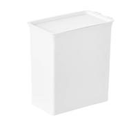 plplaaoo Boîte de rangement de détergent à lessive, support d'organisation de dosettes de lessive peu encombrant avec couvercle pour la buanderie à domicile, plastique, taille compacte,