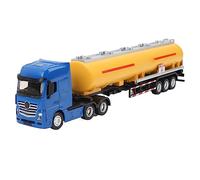 plplaaoo Camion-citerne à pétrole, échelle 1:50, en Alliage ABS, Tracteur, remorque, véhicule de Transport, Durable, détachable, sans Pile, pour garçons et Filles (Jaune)