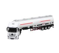 plplaaoo Camion-citerne à pétrole, échelle 1:50, en Alliage ABS, Tracteur, remorque, véhicule de Transport, Durable, détachable, sans Pile, pour garçons et Filles (Blanc)
