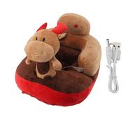 plplaaoo Chaise de canapé bébé Peluche Mignon Dessin animé Animal réglable d'angle de Support de Support avec câble USB pour Les Tout-Petits garçons Filles Usage extérieur intérieur (Type 3)