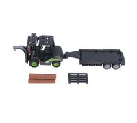 plplaaoo Chariot élévateur avec modèle de Camion à Plateau, Grue très détaillée, Camion de Construction, Jouets de 14,76 Pouces de Longueur pour la décoration de Collection, matériau de