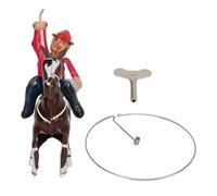 plplaaoo Clockwork Vintage Figure Jouet Rétro Wind Up Modèle Mécanique Performance Authentique Cowboy Thème Décoration pour La Maison Bar Café Fer Matériel