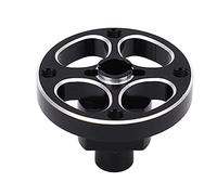 plplaaoo Connecteur d'arbre Droit RC en Alliage d'aluminium Noir, pièce de Rechange Universelle Haute résistance et Durable pour Voitures RC 1/7 1/8 F1 Outcast Kraton Senton