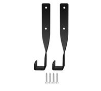 plplaaoo Contexte de tronçonneuse Mur à paroi monté en métal Robuste pour l'organiteur de Stockage de Garage Black Steel 4pcs (2pcs)