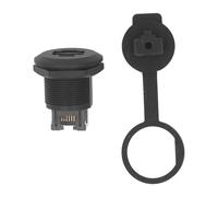 plplaaoo Coupleur de Montage sur Panneau Adaptateur d'interface d'extension RJ45 étanche Connecteur Ethernet LAN travernt avec Verrouillage fileté pour Applications industrielles en