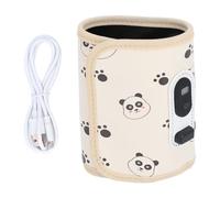 plplaaoo Couverture d'isolation de biberon Universal USB Travel Milk Warmer avec Affichage LED 21 Vitesses température réglable pour la Maison de Voiture Voyage Faux Cuir Souple léger
