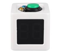 plplaaoo Cube Timer 1.4in 4 Faces de Prise de Vue numérique Count-Onde pour Les Casinos d'échecs de Poker privé (Blanc)