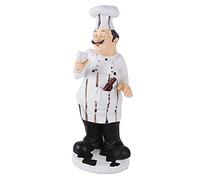 plplaaoo Décor de pâtisserie Cadeau Ornement Chef résine Peint à la Main décoration de la Maison pour élégant Restaurant café Bureau étude Salon Plusieurs modèles au Choix (7124T-03-Toast Chef)