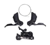 plplaaoo Dérailleur arrière ensemble 2x11 speed aluminium alliage de vélo de route dérailleur arrière avec levier de frein pour les performances de changement de vitesse améliorées et les