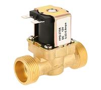 Plplaaoo Electric Solenoid Valve with Brass Body, G3/4 DC 12V Normally Closed Water Control Valve for Automatic Systems