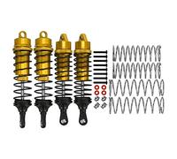 plplaaoo Ensemble d'amortisseurs de Voiture RC en Alliage d'aluminium, amortisseurs Avant et arrière réglables pour Voitures RC 1/10 comme Senton Granite Big Rock Typhon (Or)