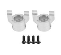 plplaaoo Ensemble de Bras d'articulation de Support de moyeu C en Alliage d'aluminium, pièce de Mise à Niveau Durable et Haute résistance pour Voiture AX90056 Wrangler RC 5,5 Pouces (AX30762S Argent)