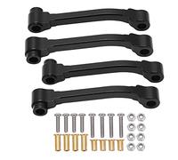 plplaaoo Ensemble de Bras de Rayon en Alliage d'aluminium, Kit de Liaison de Mise à Niveau Durable pour R620 Man Tgx 1/14 Tracteur Camion RC, Accessoire léger, Installation Facile (Noire)