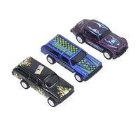 plplaaoo Ensemble de Jouets de Voiture à Tirer 3 pièces modèles de véhicules en Alliage simulés Voitures Amusantes exquises pour Enfants garçons Filles Cadeau de fête d'anniversaire en