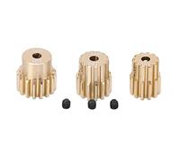 plplaaoo Ensemble d'engrenages de pignon de Moteur en Alliage d'aluminium antirouille, diamètre d'arbre de 3,17 mm pour Voiture 1/10 RC, Moteur sans balais brossé, Accessoires légers et (2 modèles)