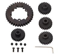 plplaaoo Ensemble d'engrenages de Voiture télécommandé M1.5 35T 23T 24T 25T 26T, pignon de Moteur en Acier de Haute précision, pièces de Rechange pour Voitures RC TRAXXAS 1/5 X Maxx 6S 8S