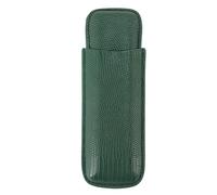 plplaaoo Étui à cigares en Faux Cuir à 2 Doigts, élégant, Portable, Robuste, Texture de Peau de crocodilien, Porte-Cigare pour Hommes, Cadeau