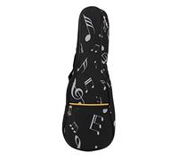 plplaaoo Étui pour ukulélé 21 Pouces en Tissu Oxford imperméable léger Haute durabilité Sac pour ukulélé avec Poche Avant bandoulière réglable pour Voyage en Plein air Noir
