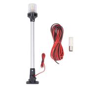 plplaaoo Feu d'ancrage de bateau, feu de navigation marine à LED, feu de poupe étanche à 360 degrés avec visibilité de 2 nm pour yachts, bateaux, hors-bords, alliage d'aluminium PC, cordon