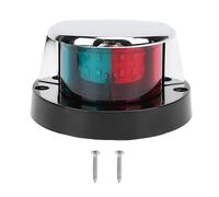 plplaaoo Feu de navigation à LED pour proue de bateau, homologué USCG, visibilité de 2 NM, rouge, vert, double couleur, pour petits bateaux, ponton, skiff, coque en alliage de zinc, DC 12 V