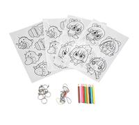 plplaaoo Feuilles de film thermorétractable translucide fait à la main artisanat d'art créatif bricolage ensemble de feuilles de plastique rétractable pour porte-clés pendentifs fermetures