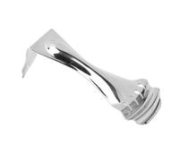 plplaaoo Guitare courbée courbée en métal Alliage Zinc 4 Cordes résonatrice Queue de Guitare améliore Le Volume de tangage pour Les Guitares de résonateur en Acier en Bois Couleur Argent