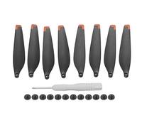 plplaaoo Hélices de Drone 6030F à Rayures Double Face, pales d'hélice en Plastique Flexible et Solide 75 x 17 mm pour Mini 3 Pro avec 8 pièces et 12 vis incluses (Pointe Orange)