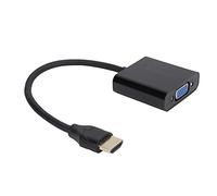 plplaaoo Interface multimédia HD vers câble convertisseur VGA Adaptateur vidéo HD 1080P pour Ordinateur Portable Moniteur de projecteur de Bureau PVC cuivre étamé 0,25 m Noir