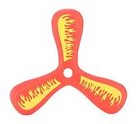 plplaaoo Jouet de Capture en EVA à 3 Lames, Boomerang Volant Doux, Jeu interactif d'extérieur pour Enfants, Temps de Jeu Parent-Enfant, matériau en Mousse Durable léger 21 cm (Rouge)