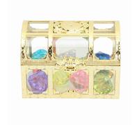 plplaaoo Jouet de plongée en Diamant, boîte dorée en Acrylique, Jouets de Piscine sous-Marins colorés pour garçons et Filles, 10 pièces en Plastique, Jeu de Chasse au trésor, décorations