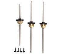 plplaaoo Kit de différentiel d'essieu RC en Alliage d'aluminium, Ensemble d'essieux Avant, Moyen et arrière Haute Performance pour Voitures RC WPL C14 C24 C34 C44 B14 B16 B24 B36 à