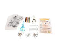 plplaaoo Kit de Feuilles Thermorétractables Films d'art en Papier rétractable 11 pièces Fournitures de Bricolage avec Crayons de Couleur Porte-clés Fermoirs pour Enfants Adultes Matériau