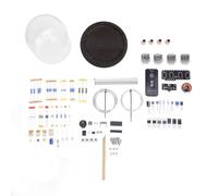 plplaaoo Kit d'horloge à tube Nixie, style rétro cyberpunk, luminosité réglable, alimenté par USB, projet de bricolage pour décoration de bureau à domicile, base en bois de pin de 15,24 cm