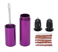 plplaaoo Kit d'outils d'extrémité de guidon de vélo intégré, pneu sans chambre à air, kit de réparation rapide, léger, portable, conception dissimulée pour VTT, vélo de route, alliage