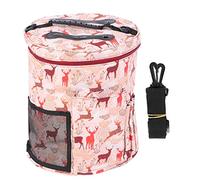 plplaaoo Knitting Storage Bag Portable Yarn Crochet Hook Needle Sewing Tool Accessories Case Waterproof Wear Resistant for Crafters Knitters Crocheters 600D Material Multiple Sizes (Grand Baril)