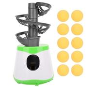 plplaaoo Lanceur de balles de tennis de table, machines à balles de tennis de table avec performance stable, machine d'entraînement automatique avec 10 balles pour débutants et passionnés offrant