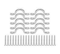 plplaaoo Lot de 10 boucles de poignée de traction en acier inoxydable pour kayak, canoë, bateau - Accessoires durables de qualité supérieure pour un transport et un rangement faciles des kayaks