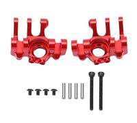 plplaaoo Lot de 2 pièces de Mise à Niveau en Alliage d'aluminium pour fusée d'essieu RC, Haute Performance, durables, Accessoires de Voiture sur chenilles pour RBX10 Ryft 1/10, véhicule (Rouge)