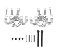 plplaaoo Lot de 2 pièces de Mise à Niveau en Alliage d'aluminium pour fusée d'essieu RC, Haute Performance, durables, Accessoires de Voiture sur chenilles pour RBX10 Ryft 1/10, véhicule (Argent)