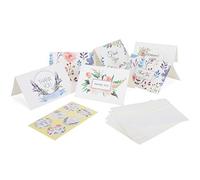plplaaoo Lot de 24 cartes de vœux vierges avec enveloppes, style unique, vierges à l'intérieur pour écrire des graffitis, notes de remerciement d'anniversaire, ensemble de cartes cadeaux (merci)