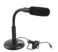 plplaaoo Microphone filaire - Enregistrement directionnel à 360 ° - Haute sensibilité - Voice transparente - Pour ordinateur de bureau - Microphone PC (3,5 mm)