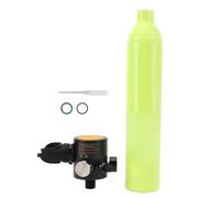 plplaaoo Mini bouteille de plongée portable de 0,5 l avec manomètre, mini bouteille d'oxygène de plongée pour la plongée en apnée (vert)