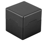 plplaaoo Mini étui de transport portable en aluminium pour queue de billard avec capuchon amovible pour les amateurs de billard - Argenté, bleu, noir, or rose (noir)