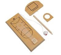 plplaaoo Mini Jeu de Basket-Ball de Bureau, Jouet Amusant, Ensemble de Basket-Ball de Table pour Enfants, Jeu d'intérieur en Bois Robin 24.5x24x10cm