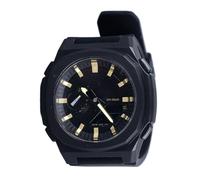 plplaaoo Montre de Sport Lumineuse et étanche pour Homme, élégante Montre de Travail avec Mouvement électronique Japonais, Bracelet en Silicone et résine Miroir étanche jusqu'à 50 m, pour