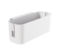 plplaaoo Panier de Rangement de Chevet, boîte de Rangement Suspendue à Crochet, étagère d'organisation sur Rail pour dortoir Bureau Salon matériau ABS 600g (Blanche)