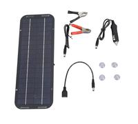 plplaaoo Panneau Solaire Portable 12V 5W Charger Solaire polysilicon à Haute efficacité pour Cartouche RV Motorcycle d'alimentation en Plein air Conception compacte légère Facile à