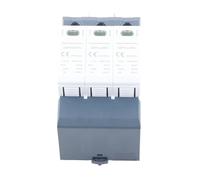plplaaoo Parasurtenseur 40KA 3P 1500VDC Montage sur Rail DIN Parafoudre photovoltaïque CC Parafoudre Basse Tension pour systèmes d'énergie Solaire Boîtier PC Ignifuge 90 x 54 mm
