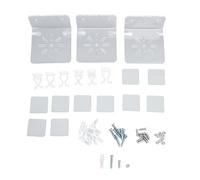 plplaaoo Petite étagère Murale Flottante en Acrylique, 3 pièces, Support Solide, étagères murales Transparentes pour caméras de sécurité, Haut-parleurs, Salon, Bureau